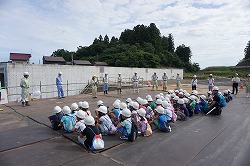 現場見学会開会式の様子